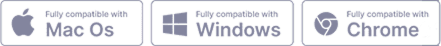 Compatible with Mac OS, Windows and ChromeOS