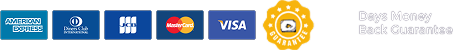 Accepted payment methods and 30-day money-back guarantee